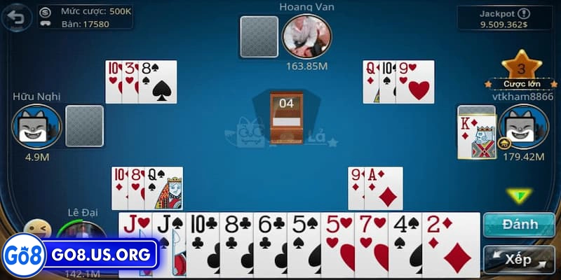 Cách tham gia chơi tú lơ khơ tại Go8